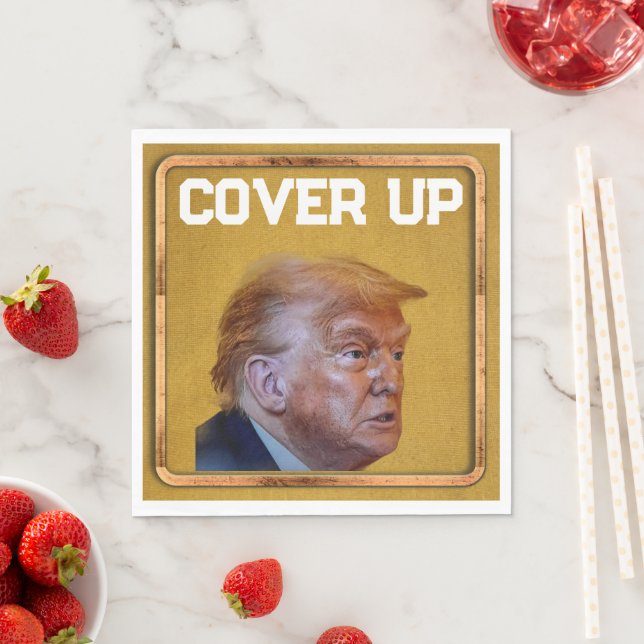 Trump-Vertuschung-Papier-Serviette Serviette (Beispiel)
