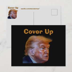 Trump/Vertuschung Postkarte