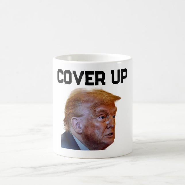 Trump-Vertuschung-Tasse Kaffeetasse (Mittel)