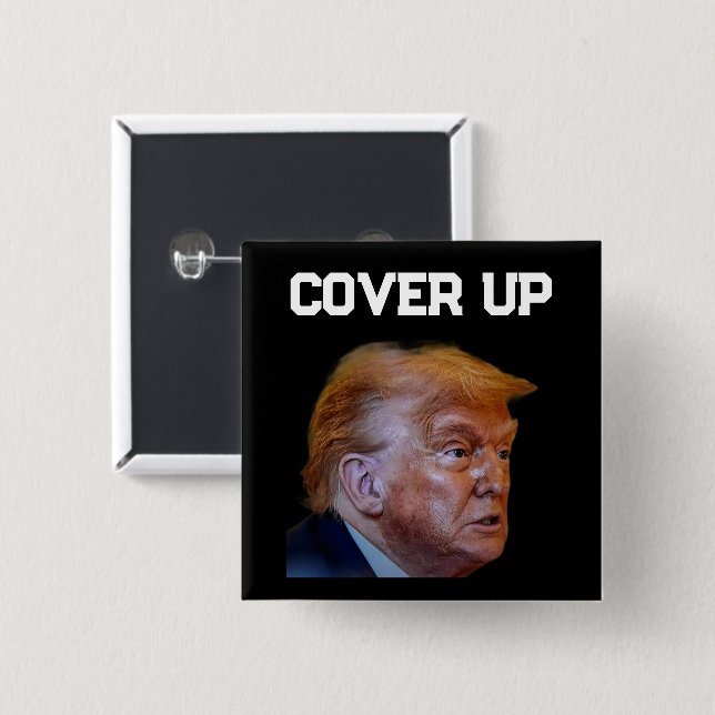 Trump Vertuschungsbutton Button (Vorne & Hinten)