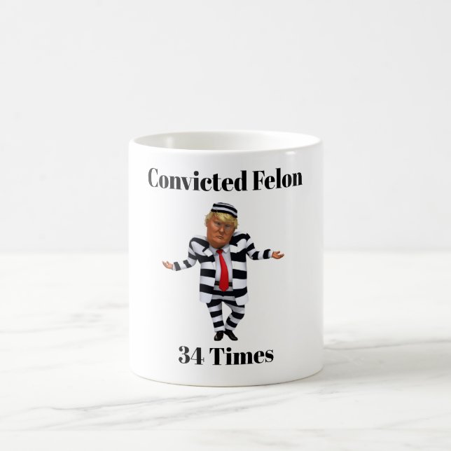 Trump verurteilte Felon Coffee Tasse (Mittel)