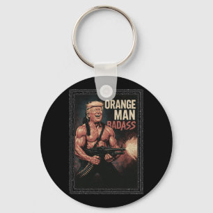 Trump Vintag 80er Action Hero - Funny Novelty Shir Schlüsselanhänger