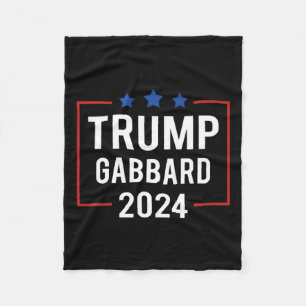 Trump Vp Gabbard 2024 Wahl Fleecedecke