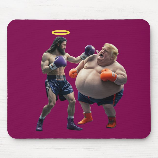 Trump vs. Jesus Mousepad (Vorne)