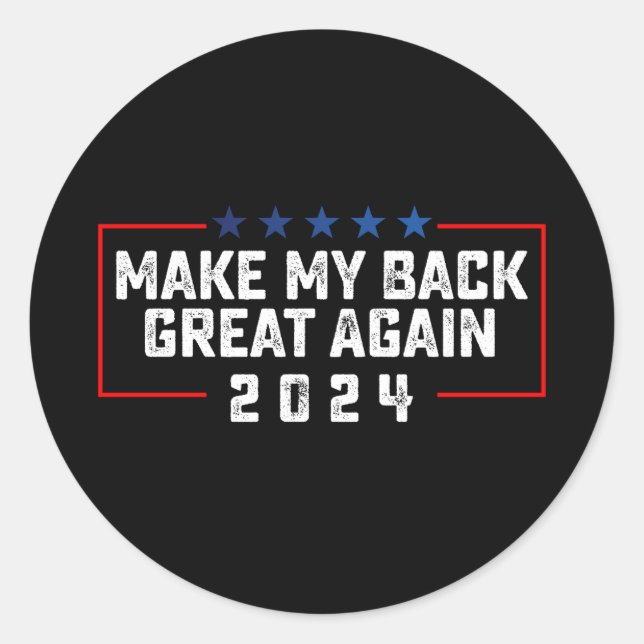 Trump-Wahl 2024 wieder großartig machen Runder Aufkleber (Vorderseite)