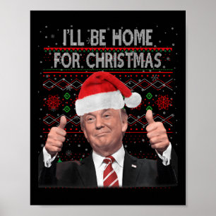 Trump Wahl Merry Ugly Weihnachtsfeiertag Santa Poster