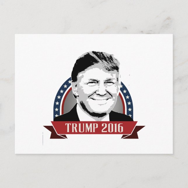 Trump-Wahlkampfbanner 2016 Postkarte (Vorderseite)