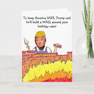 Trump Wall Geburtskarte Karte