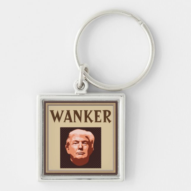 Trump Wanker Schlüsselanhänger (Vorne)