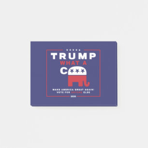 Trump. Was A C*** - Anti-Trump-Wahlplakat - Post-it Klebezettel