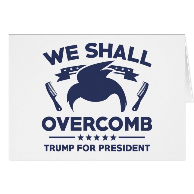 Trump We will Overcomb (Vorderseite (Horizontal))
