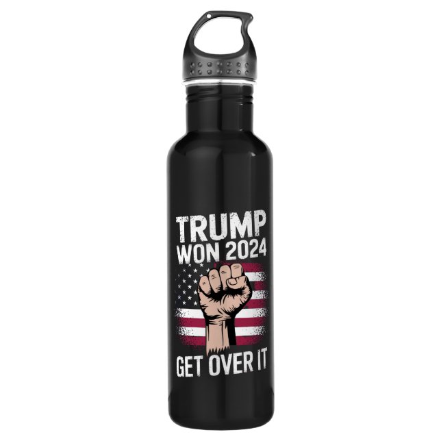 Trump We Won gewinnt Amtseinführung 47 US-Präsiden Edelstahlflasche (Vorderseite)