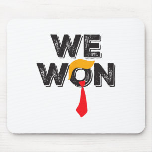 Trump We Won Trump 47. Präsident gewinnt Wahlen Mousepad