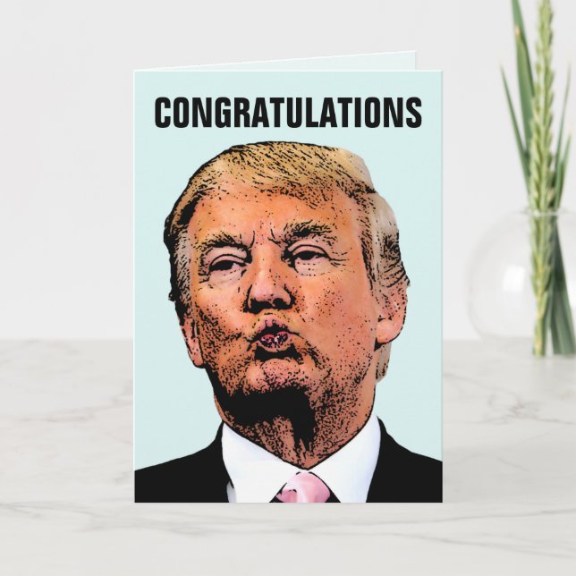 TRUMP WEDD GRATUALISIERUNGSKARTE KARTE (Vorderseite)