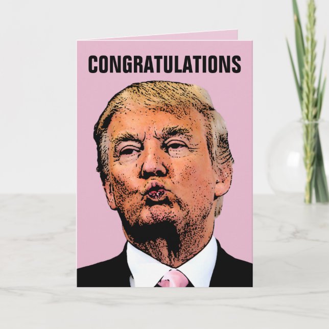 TRUMP WEDD GRATUALISIERUNGSKARTE KARTE (Vorderseite)