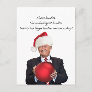 Trump Weihnachten: Die größten Bauern Feiertagspostkarte