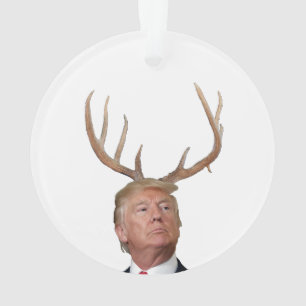 Trump Weihnachten: Hirsch, Herr Präsident Ornament