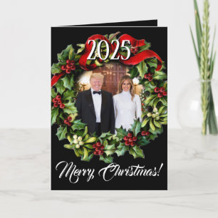 Trump Weihnachten im Jahr 2020 Gruß des Fotos Wrea