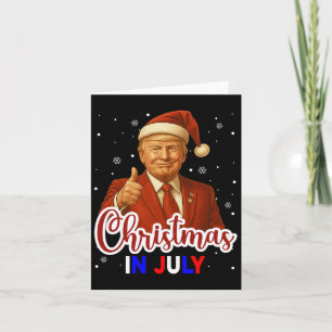 Trump Weihnachten im Juli Sommerferien Graph Karte