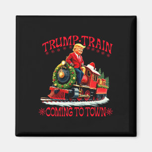 Trump: Weihnachten in die Stadt Santa Trump 2 Magnet