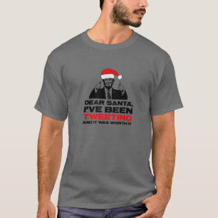 Trump Weihnachten Liebe Santa I hat Wort Getweetet T-Shirt