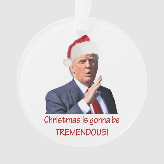 Trump: Weihnachten wird unglaublich! Ornament (Vorderseite)