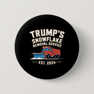 Trump Weihnachts-Schneeflocken-Entfernungsdienst 1 Button