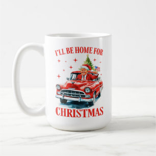 Trump Weihnachtsmannmütze Ich werde zu Weihnachten Kaffeetasse