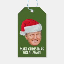 Trump-Weihnachtsmannmütze Weihnachten wieder großa Geschenkanhänger