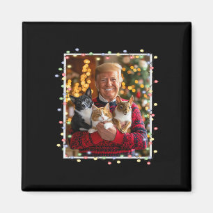 Trump Weihnachtspulli Katze Hund Eichhörnchen Tier Magnet