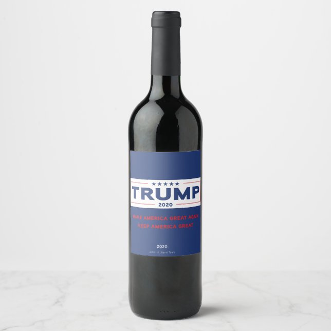 Trump-Weinsiegel 2020 Weinetikett (Vorderseite)