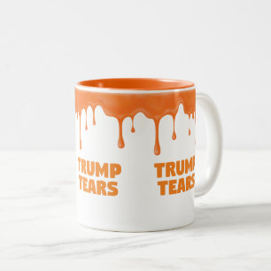 Trump weint gegen Trump verlor Biden Einweihung Zweifarbige Tasse