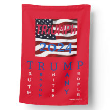 TRUMP wetterfeste Hausflagge - "TRiUMPh 2024"