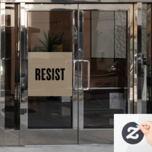Trump Widerstand gegen Trump Protest gegen politis Fensteraufkleber