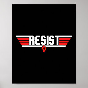 Trump Widerstand gegen Trump Protest gegen politis Poster