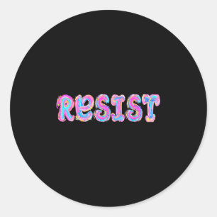 Trump Widerstand gegen Trump Protest gegen politis Runder Aufkleber
