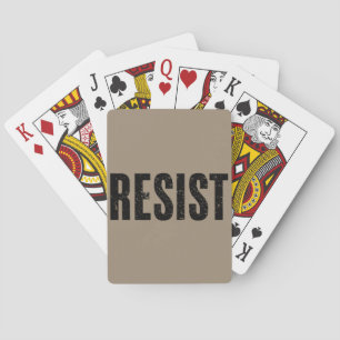 Trump Widerstand gegen Trump Protest gegen politis Spielkarten