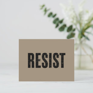 Trump widerstehe Trump Protest Anti Politische Pro Postkarte