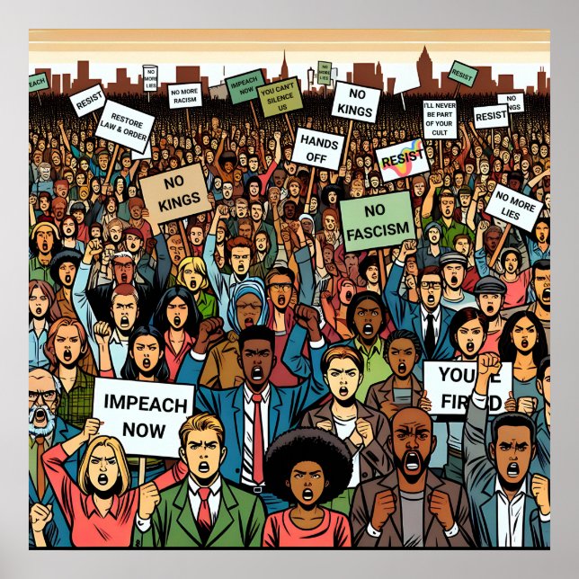 Trump widerstehen poster (Vorne)