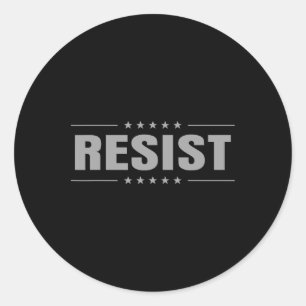 Trump widerstehen Protest gegen politische Wir, da Runder Aufkleber