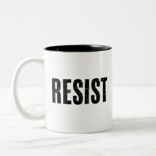 Trump widerstehen Trump Protest Anti-Politischer P Zweifarbige Tasse