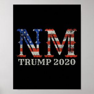 Trump Wiederwahl New Mexico Tee Stolz USA Wähler F Poster