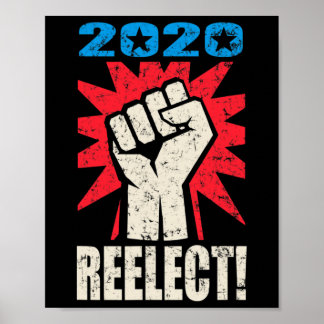 Trump Wiederwählen Wahl Vintage Poster