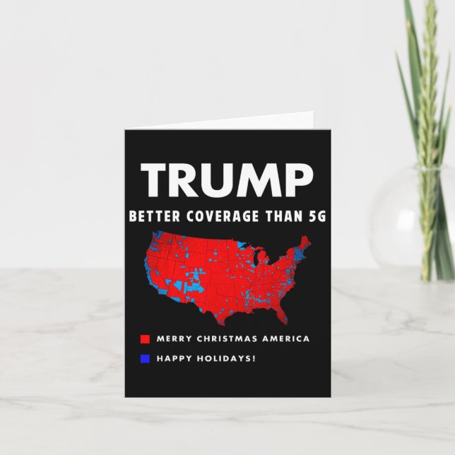 Trump will die Politik besser abdecken Karte (Vorderseite)