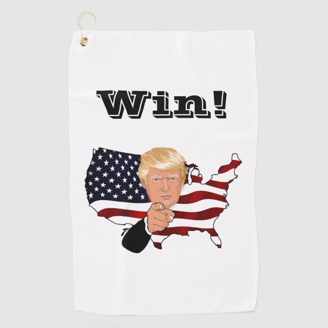 TRUMP Win! Golfhandtuch (Vorderseite)
