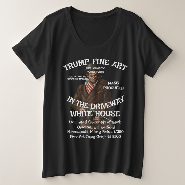 Trump Wind Gone With Birth Nation Wh Films Tuesday Große Größe T-Shirt (Design vorne)
