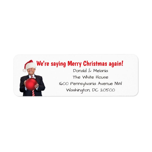 Trump: Wir sind wieder frohe Weihnachten Sprichwor (Vorne)