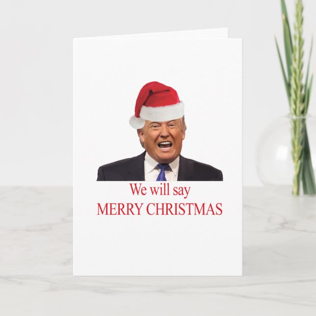 Trump: Wir werden frohe Weihnachten sagen (Vorderseite)