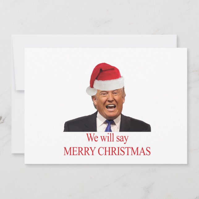 Trump: Wir werden frohe Weihnachten sagen (Vorderseite)