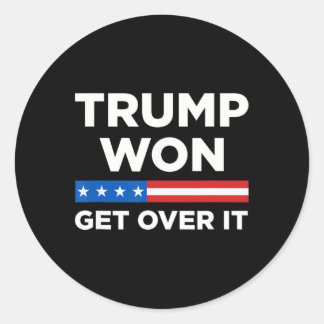 Trump wird 2024 überwinden, Donald Trump hat 2024  Runder Aufkleber